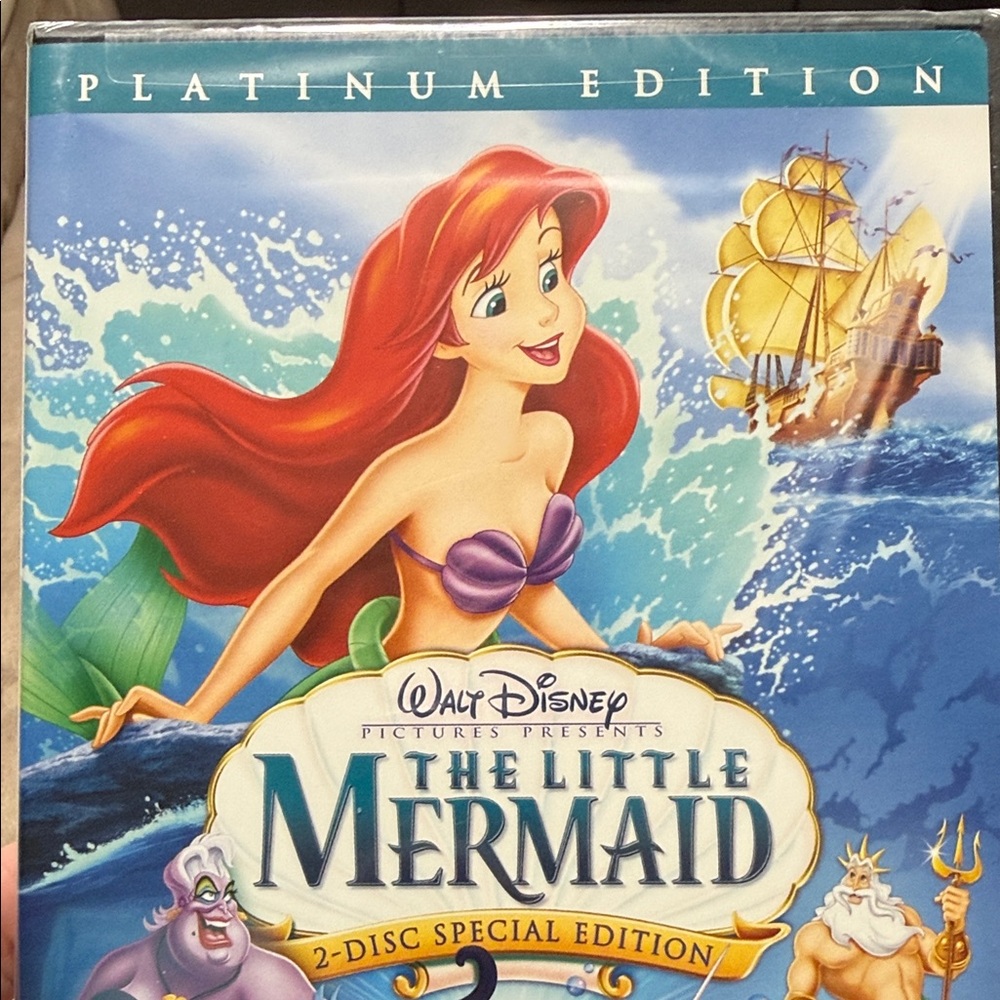 Disney The Little Mermaid Platinum Edition. 2 Discs. Brand new sealed in plastic
